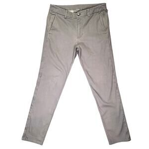 Lululemon ABC Pants Men's 32 Slim-Fit 5 Pocket Chino Casual Golf Athleisure Gray